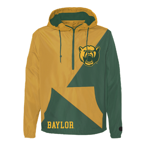 Green; gold Baylor University Bears Windbreaker - Official NCAA Licensed Collegiate Apparel