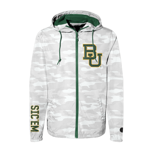 Camouflage Baylor University Bears Hooded Jacket - Official NCAA Licensed Collegiate Apparel