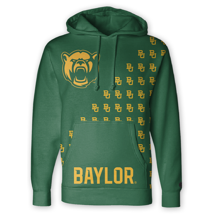 Green Baylor University Bears Hoodie - Official NCAA Licensed Collegiate Apparel