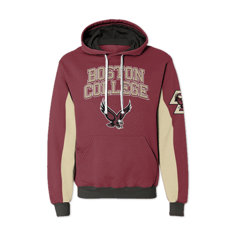 Boston College Eagles AOP Chenille Pullover Hoodie