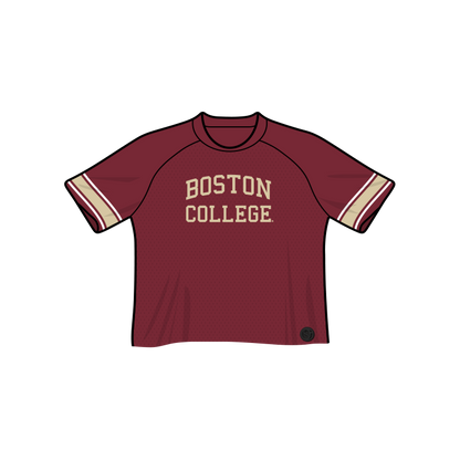 Boston College Eagles Fashion Cropped Football Jersey