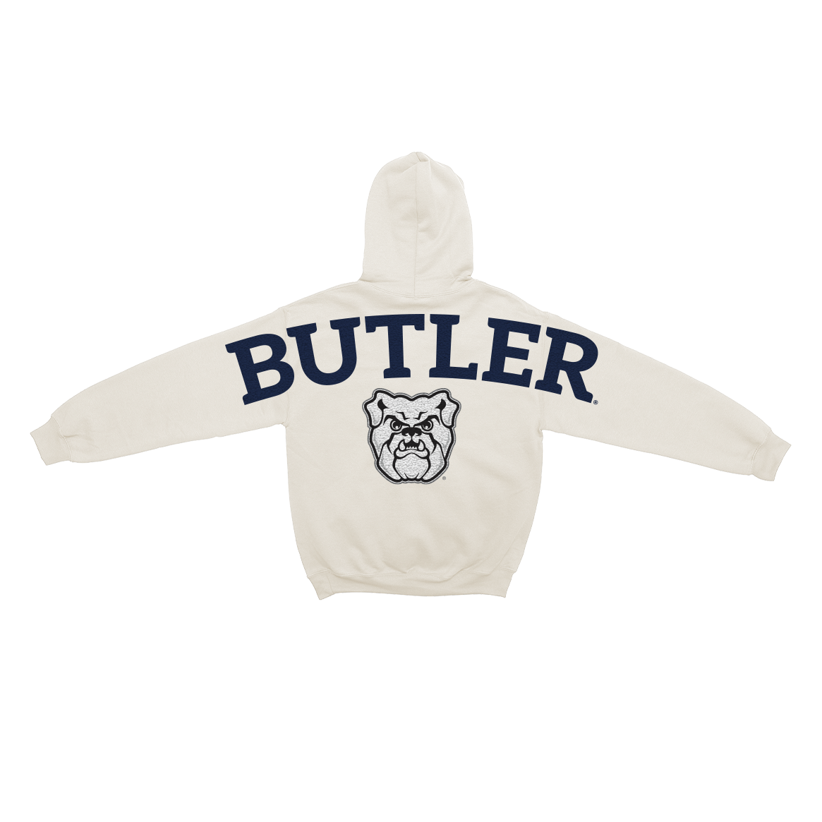 Sudadera con capucha de chenilla con diseño de hueso de los Butler Bulldogs