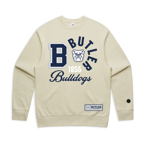 Beige Butler Bulldogs Crewneck - Official NCAA Licensed Collegiate Apparel