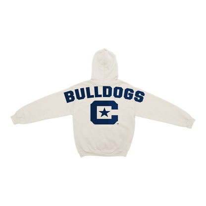 The Citadel Bulldogs Bone Chenille Pullover Hoodie