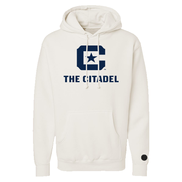 Sudadera con capucha de chenilla de hueso de los Citadel Bulldogs
