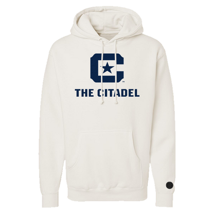 The Citadel Bulldogs Bone Chenille Pullover Hoodie