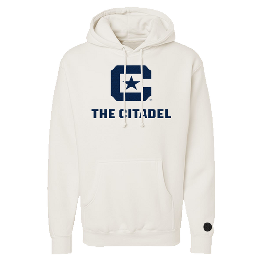 The Citadel Bulldogs Bone Chenille Pullover Hoodie