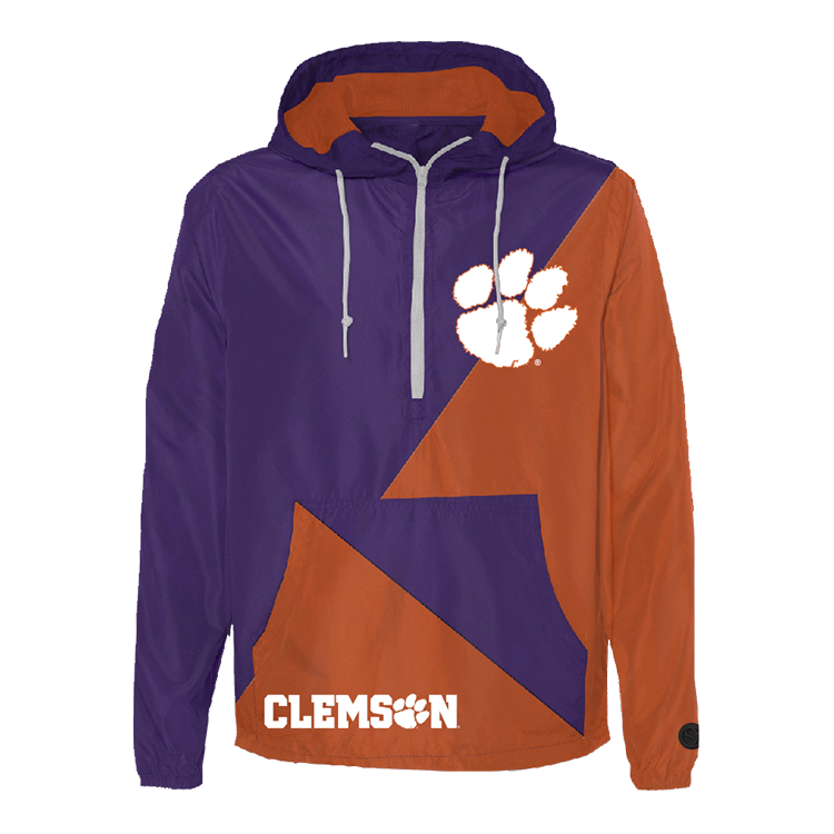 Orange Clemson Tigers Windbreaker - Official NCAA Licensed Collegiate Apparel