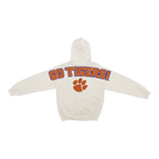 Clemson Tigers Bone Chenille Pullover Hoodie