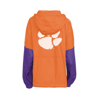 Clemson Tigers Retro Pullover Windbreaker