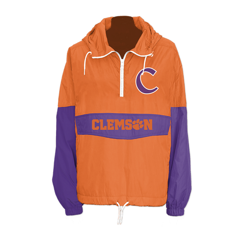 Orange Clemson Tigers Windbreaker - Official NCAA Licensed Collegiate Apparel