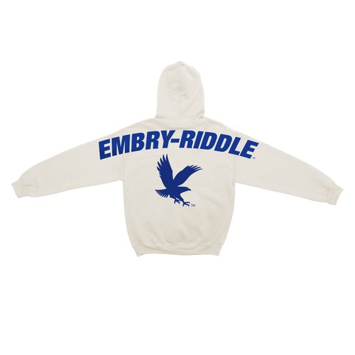 Embry-Riddle Aeronautical University Eagles Bone Chenille Pullover Hoodie