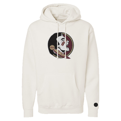Florida State Seminoles Bone Chenille Pullover Hoodie