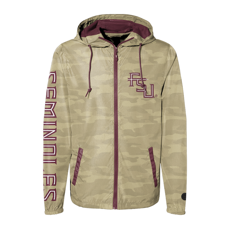 Camouflage Florida State Seminoles Hooded Jacket - Official NCAA Licensed Collegiate Apparel