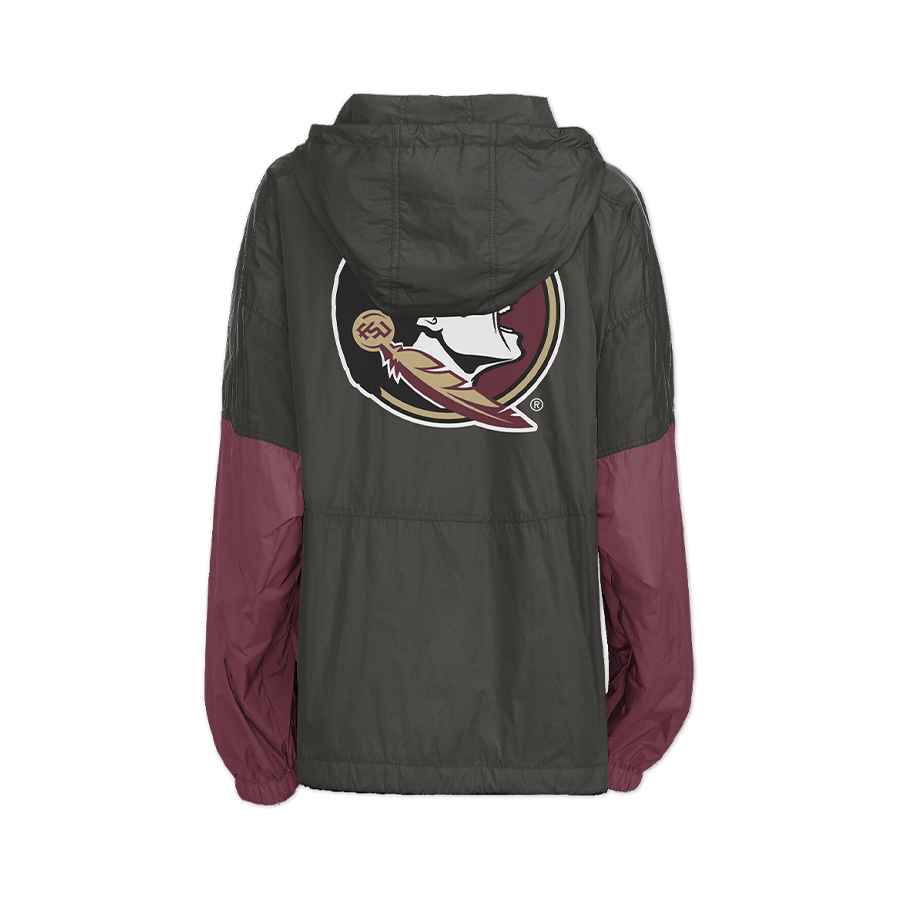 Chaqueta cortavientos retro de los Seminoles del Estado de Florida