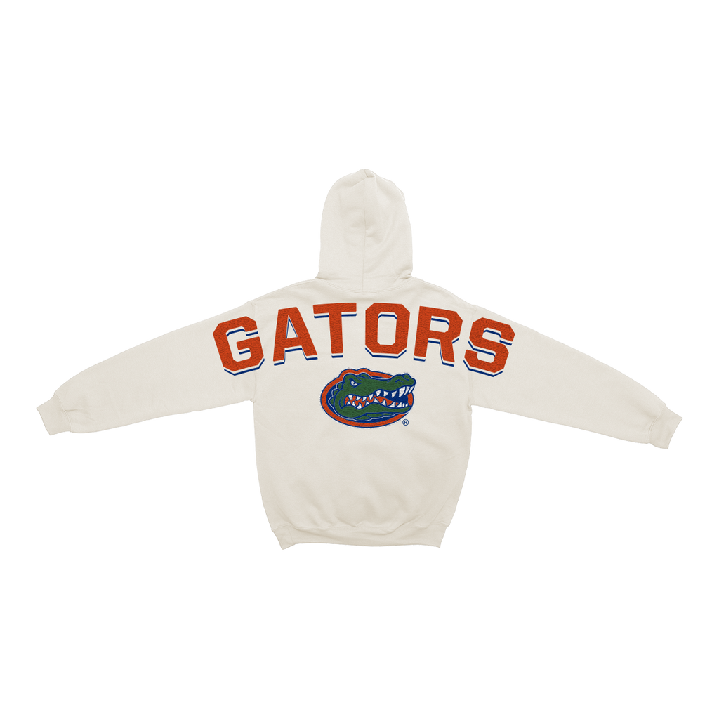 Florida Gators Bone Chenille Pullover Hoodie
