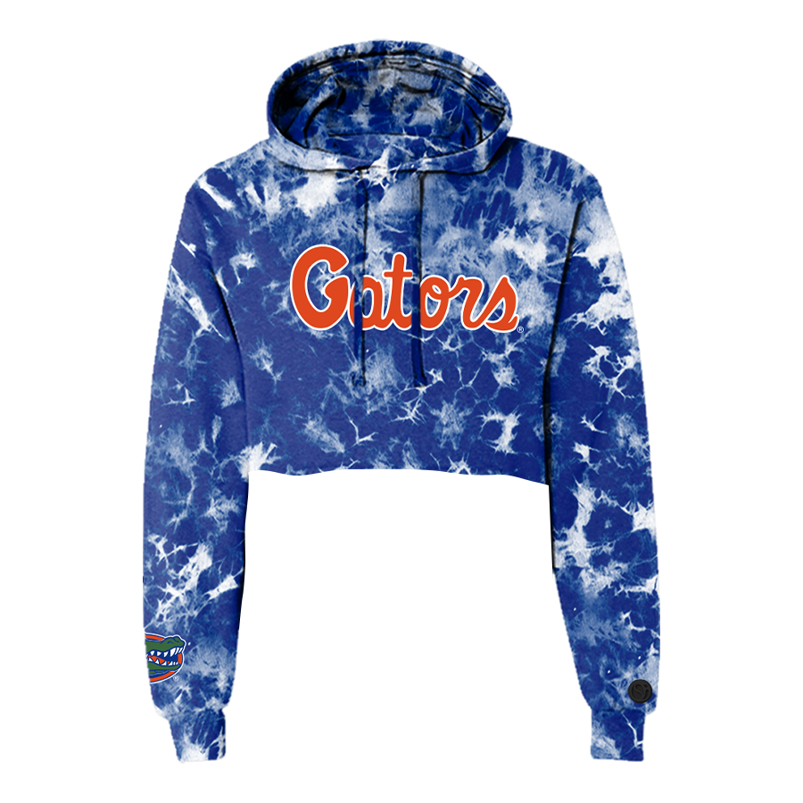 Sudadera corta con capucha tie-dye de los Florida Gators
