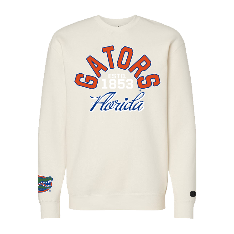 Bone Florida Gators Crewneck - Official NCAA Licensed Collegiate Apparel