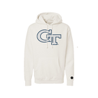 Georgia Tech Bone Chenille Pullover Hoodie