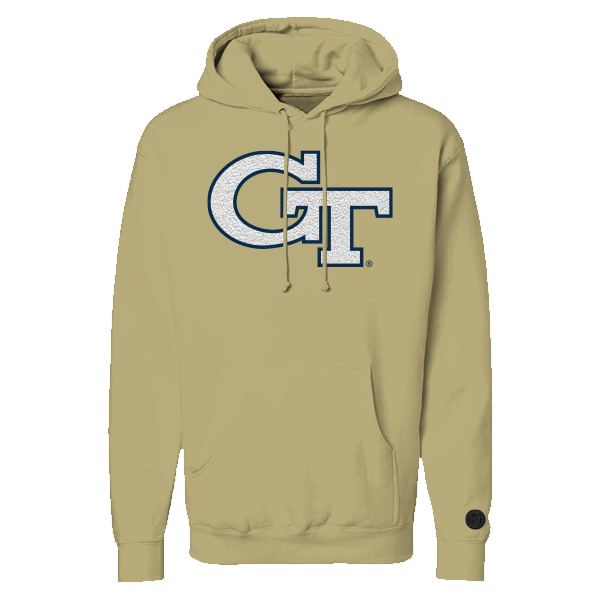 Sudadera con capucha de chenilla con diseño de hueso de Georgia Tech