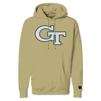 Sudadera con capucha de chenilla con diseño de hueso de Georgia Tech