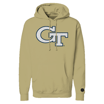 Georgia Tech Bone Chenille Pullover Hoodie