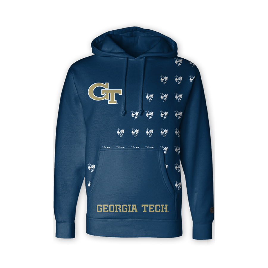 Navy Georgia Tech Yellow Jackets Hoodie - Official NCAA Licensed Collegiate Apparel