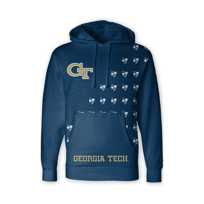 Georgia Tech Yellow Jackets Fade Hoodie