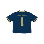Camiseta de fútbol recortada de los Yellow Jackets de Georgia Tech