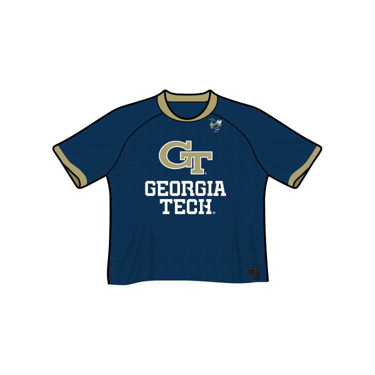 Georgia Tech Yellow Jackets Fashion Cropped Football Jersey