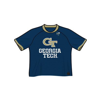 Georgia Tech Yellow Jackets Fashion Cropped Football Jersey