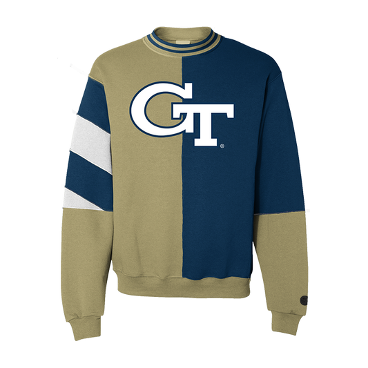 Georgia Tech Yellow Jackets Split Crewneck