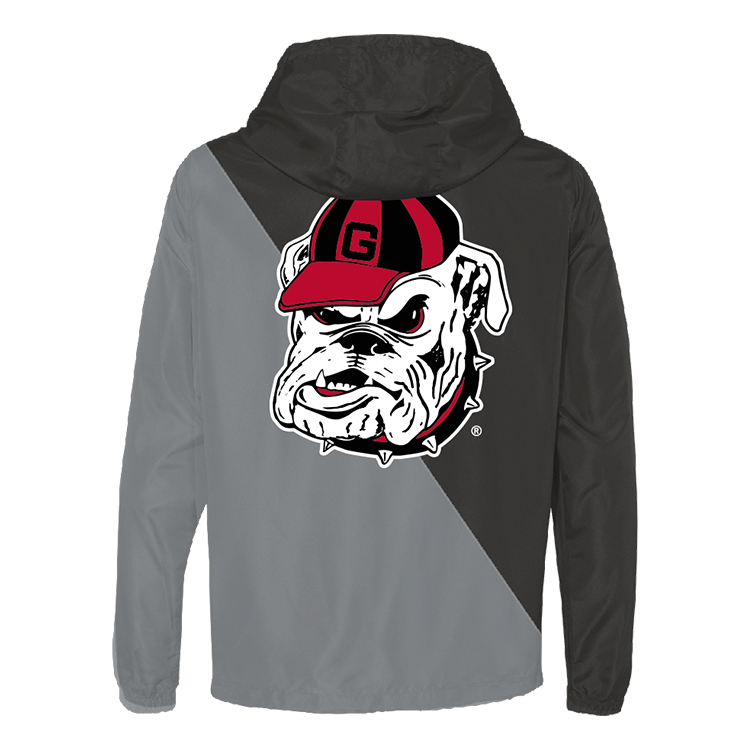 Cortavientos bicolor de los Georgia Bulldogs