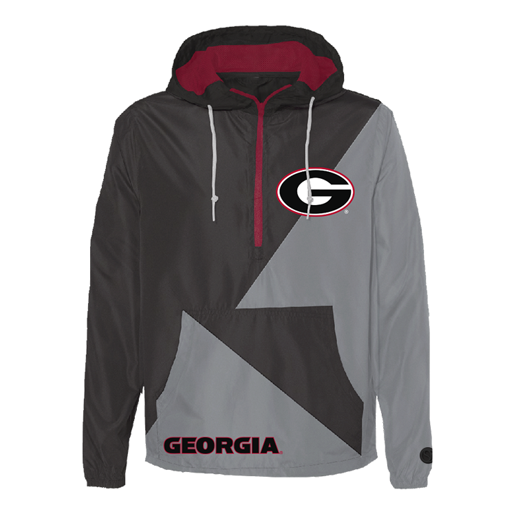 Black Georgia Bulldogs Windbreaker - Official NCAA Licensed Collegiate Apparel