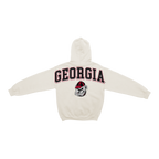 Georgia Bulldogs Bone Chenille Pullover Hoodie