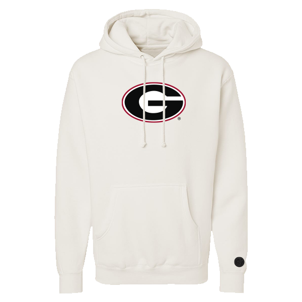 Georgia Bulldogs Bone Chenille Pullover Hoodie
