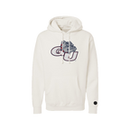 Gonzaga University Bulldogs Bone Chenille Pullover Hoodie