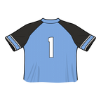 Johns Hopkins Blue Jays Fashion Cropped Football Jersey.