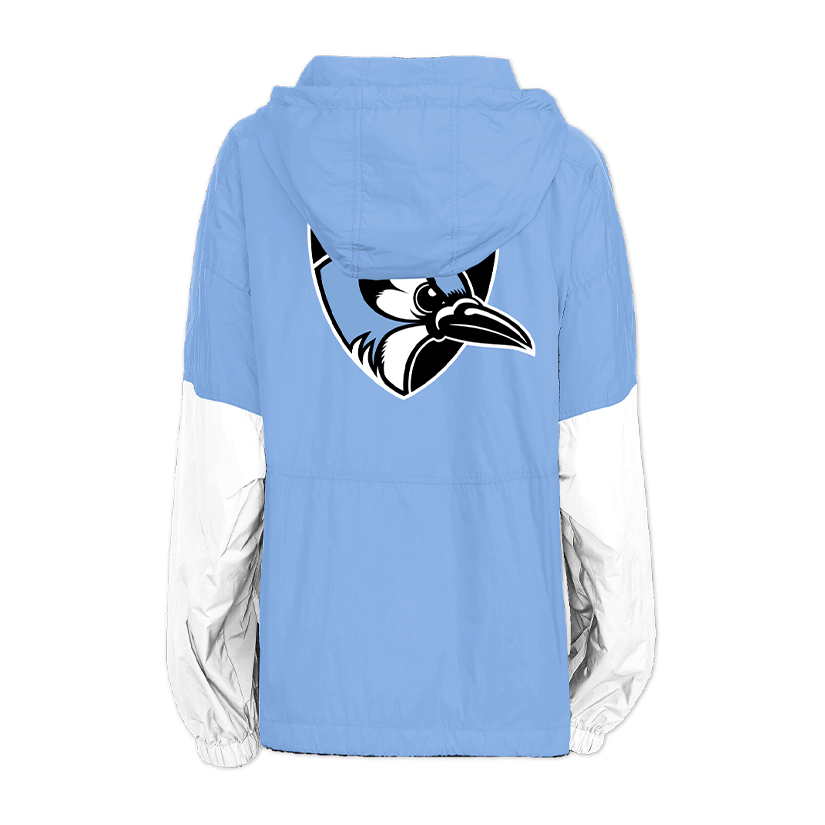 Johns Hopkins Blue Jays Retro Pullover Windbreaker.