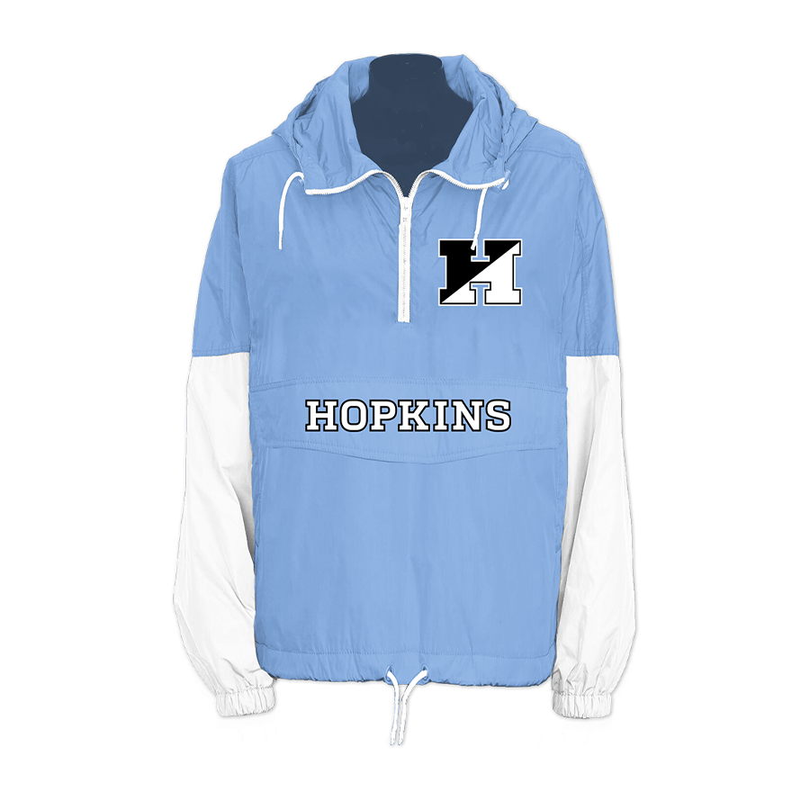Johns Hopkins Blue Jays Retro Pullover Windbreaker.