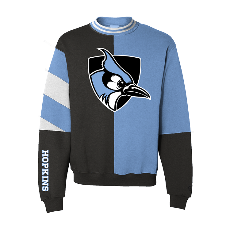 Johns Hopkins Blue Jays Split Crewneck.