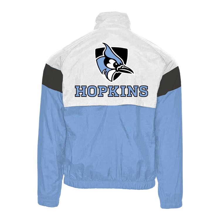 Johns Hopkins Blue Jays Mascot Retro Track Jacket.