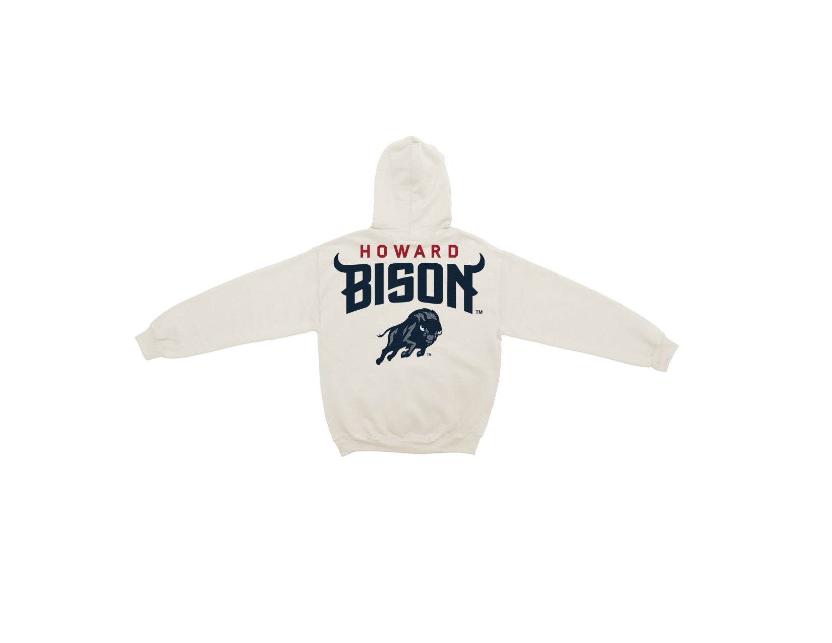 Howard Bison Bone Chenille Pullover Hoodie