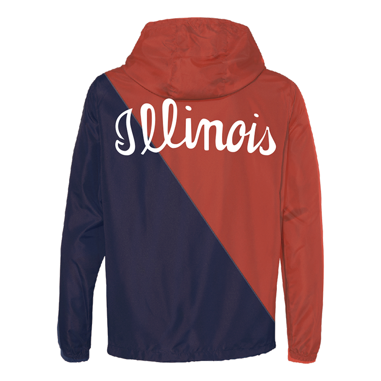 Fighting Illini Two Tone Windbreaker.