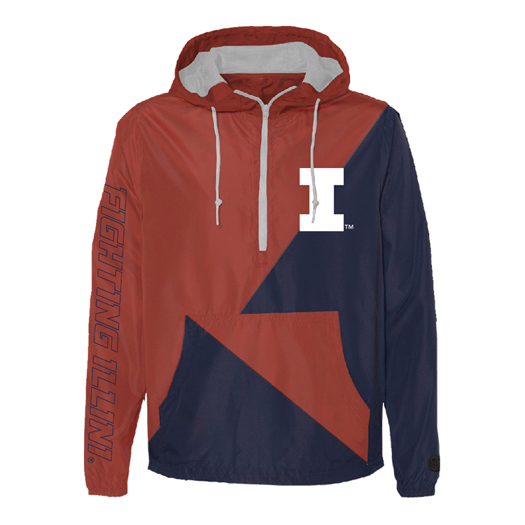Fighting Illini Two Tone Windbreaker.