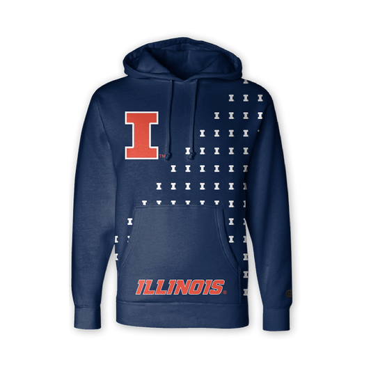 Fighting Illini Fade Hoodie
