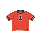 Fighting Illini Fashion Cropped Football Jersey
