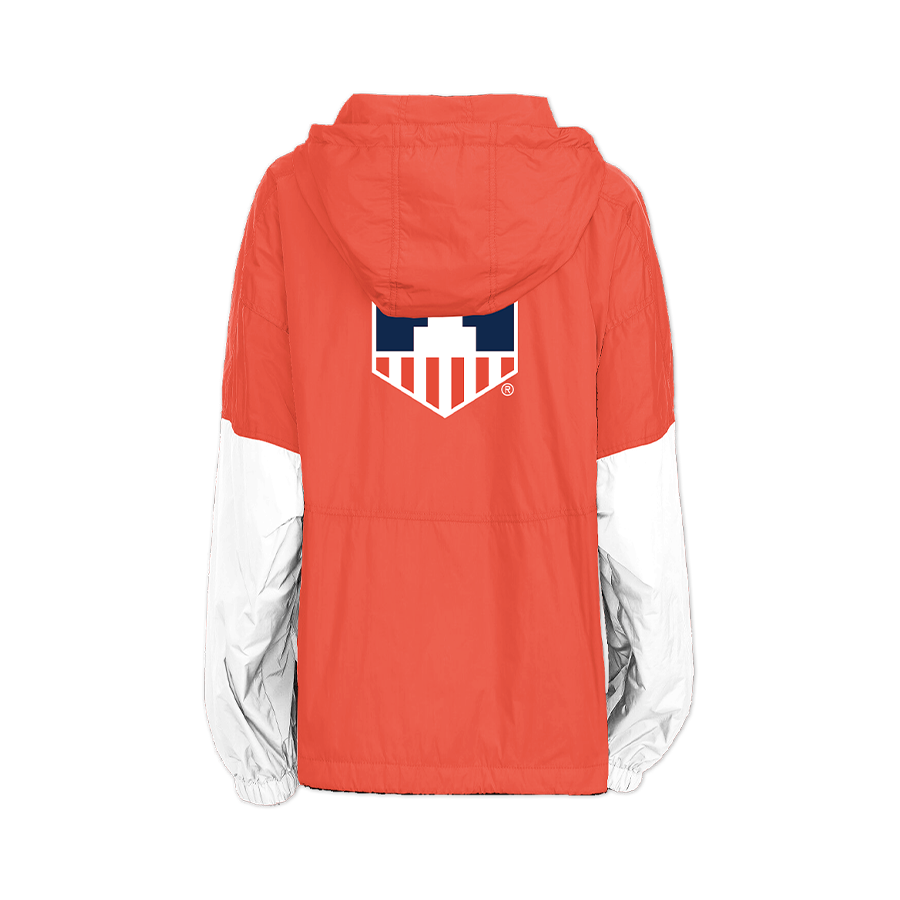 Fighting Illini Retro Pullover Windbreaker