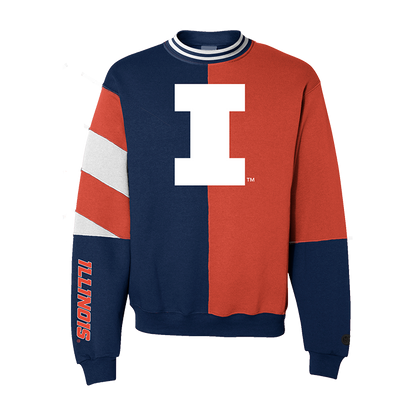 Fighting Illini Split Crewneck