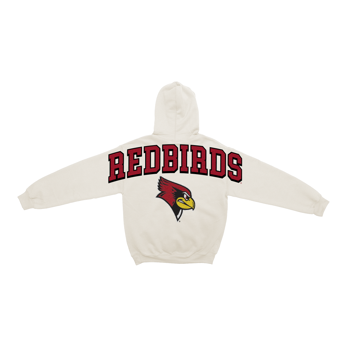 Illinois State University Redbirds Bone Chenille Pullover Hoodie